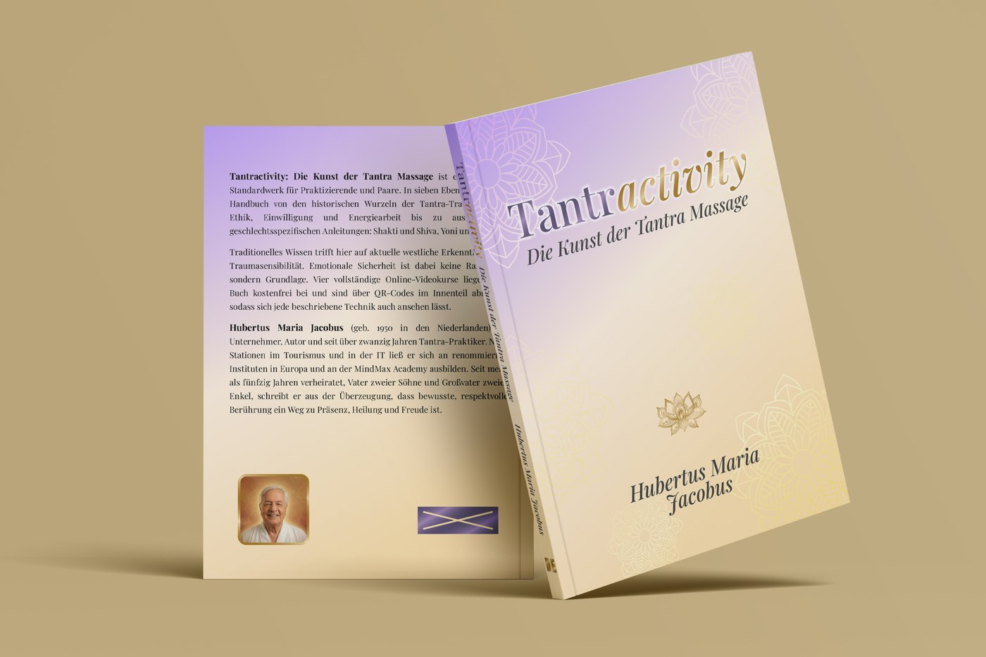Tantractivity, die Kunst der Tantra Massage by Hubertus Maria Jacobus – German edition, front and back cover