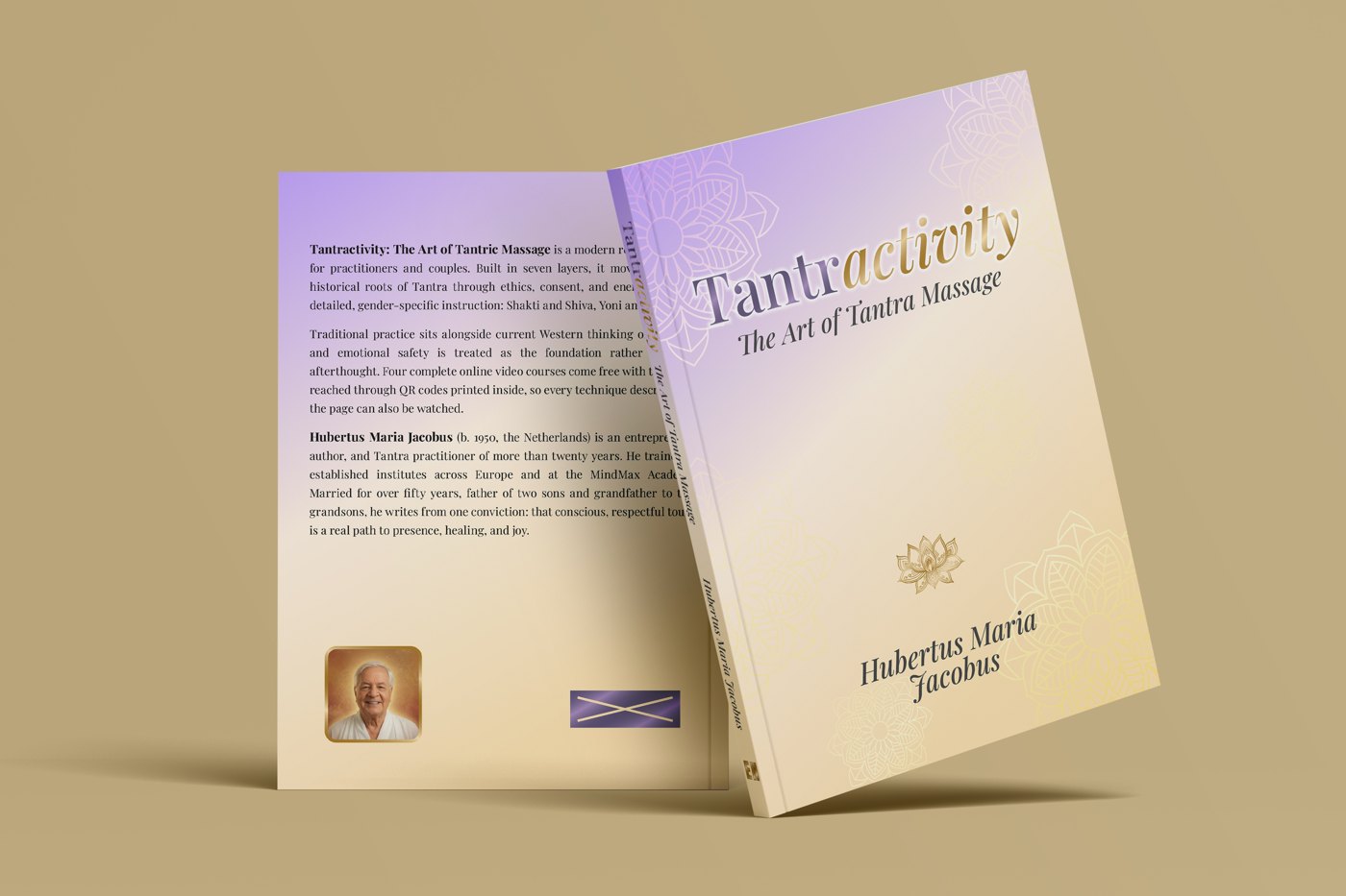 Tantractivity, the Art of Tantra Massage by Hubertus Maria Jacobus – English edition, front and back cover
